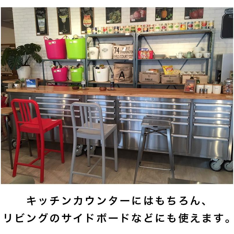 ツールキャビネット ステンレス 天然木 ステンレスワゴンW157 キッチン
