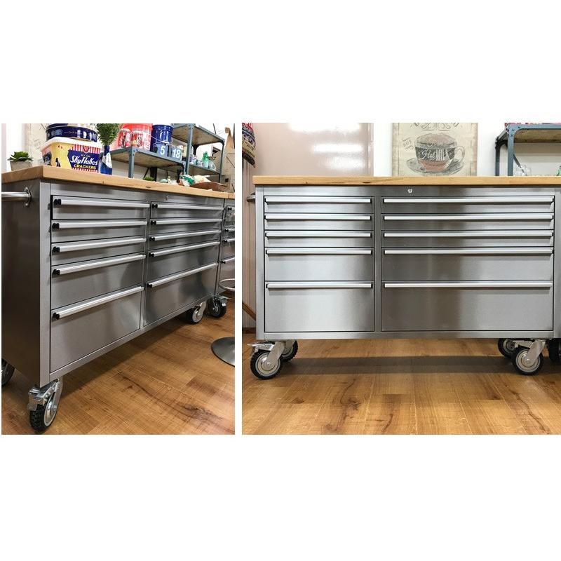 ステンレススチール製引き出しキャビネット・DIYツールワゴン Amazon.co.jp: 【DDK 】ツールキャビネット ステンレス キッチン