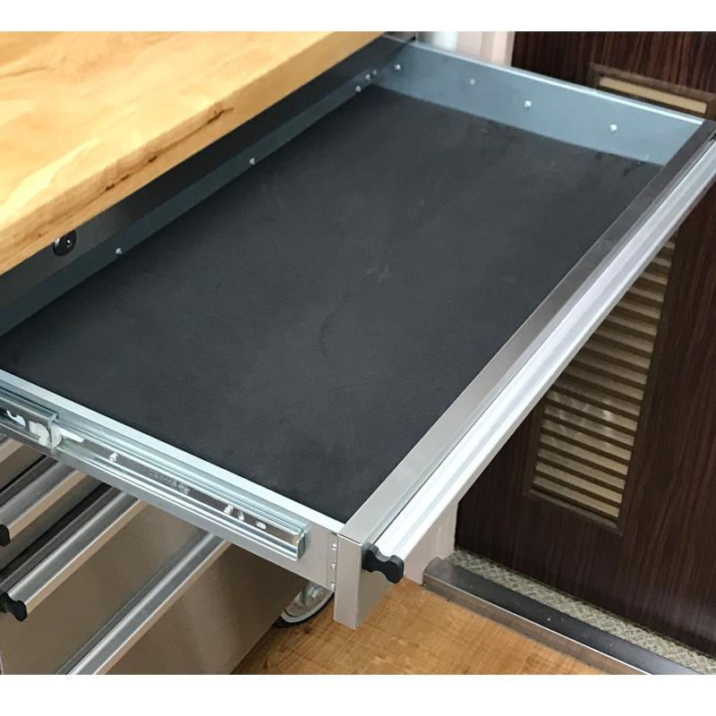 ツールキャビネット ステンレス 天然木 ステンレスワゴンW199 キッチン