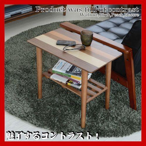 ウォールナット無垢材 サイドテーブル（伝統工法・手作り） ダイニング