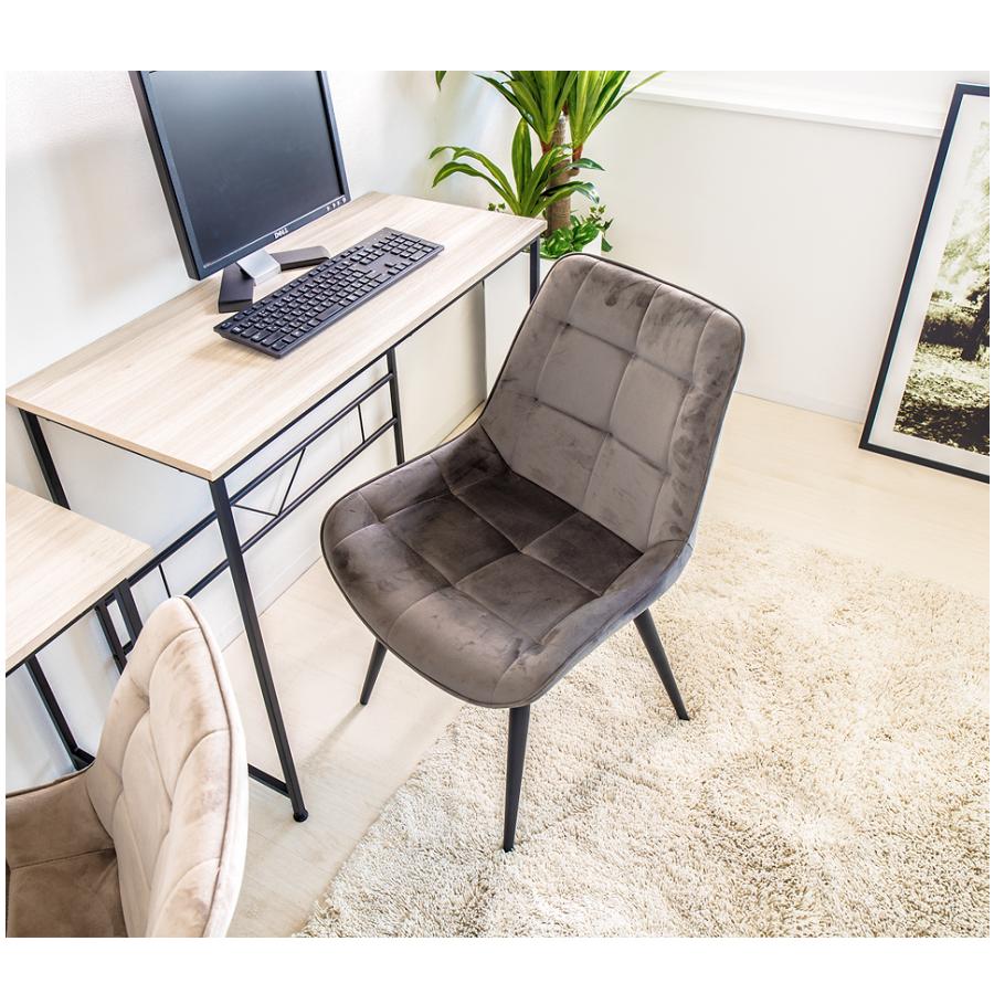 ダイニングチェア おしゃれ チェア ベロア 生地 椅子 座面 低い