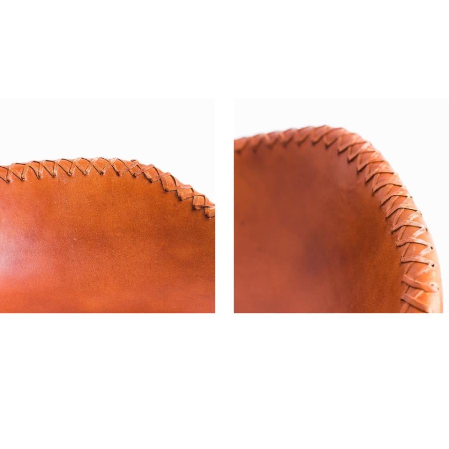 アイアンと本革のスツール キャメル レザースツール 本革スツール