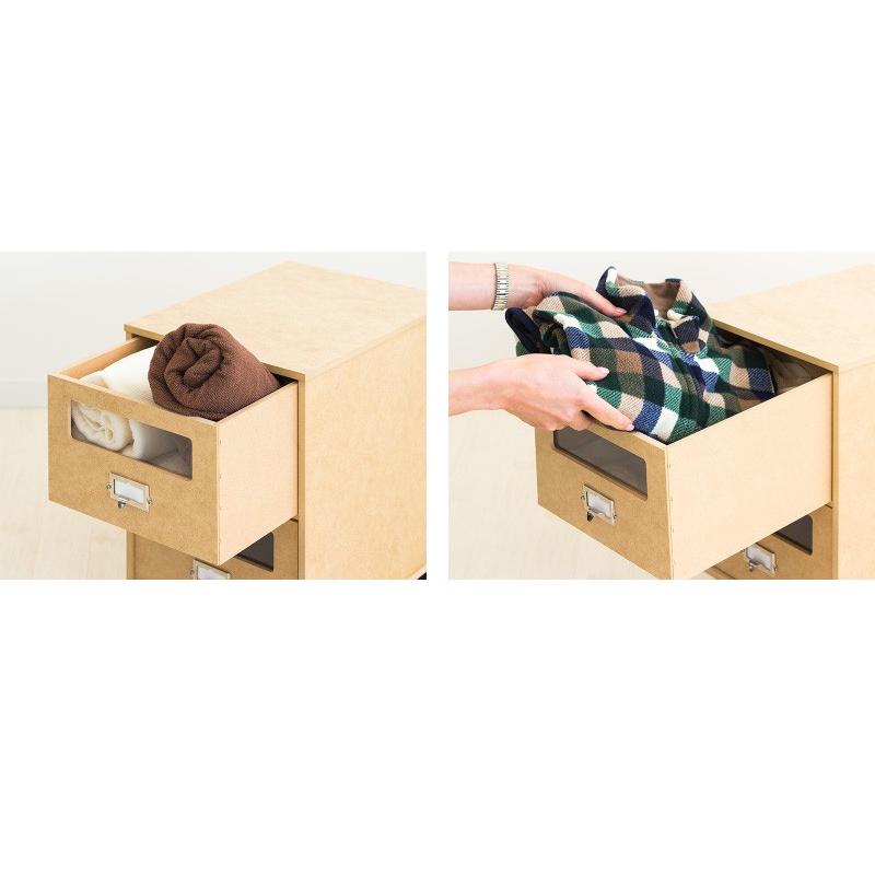 チェスト 3段チェスト A4対応 日本製 完成品 MDF小物収納 箪笥 たんす