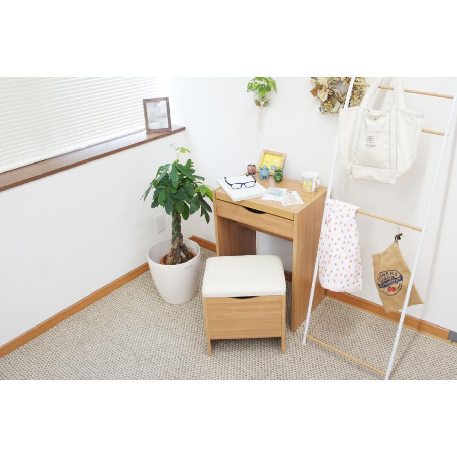 木製ドレッサー・鏡台・椅子付き 4FUL ドレッサー 椅子付き セット コンセント付き デスク