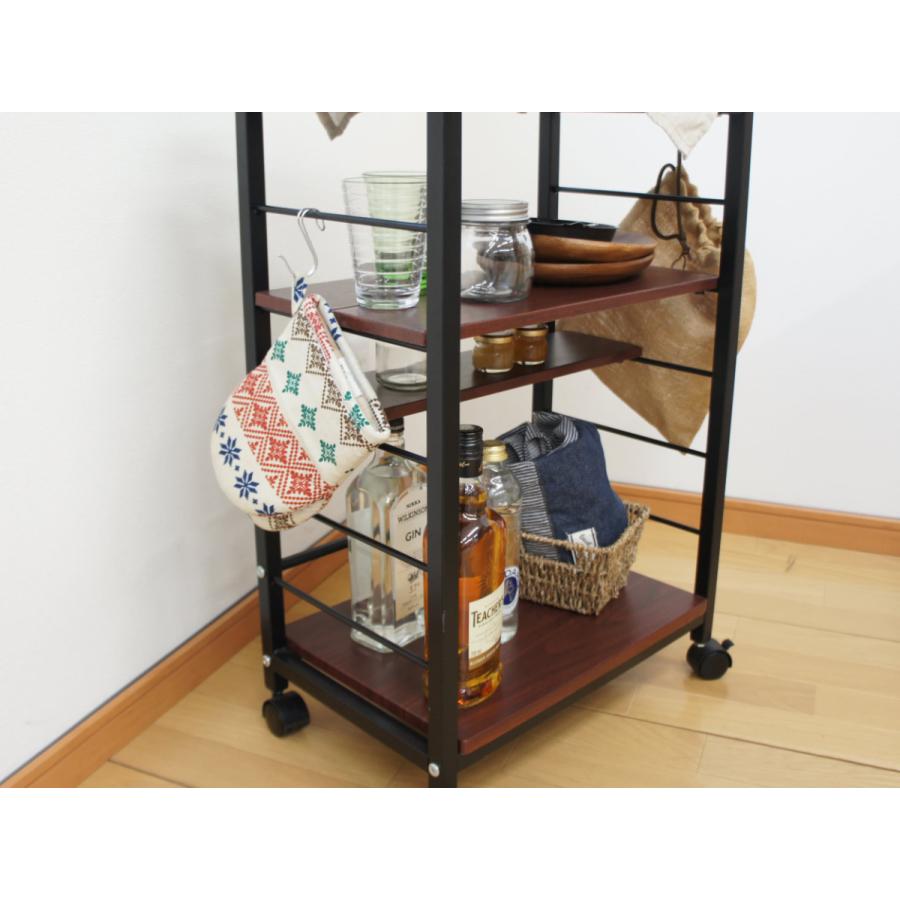 キッチンワゴン キッチン収納 キャスター付き ワゴン 収納 ラック 作業