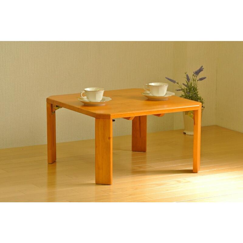 座卓 ちゃぶ台 ローテーブル 折り畳み 屋久島 折り畳みちゃぶ台 幅60cm×奥行45cm テーブル 折りたたみテーブル