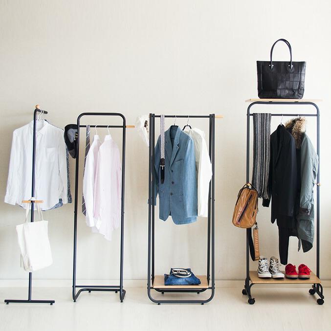 ハンガーラック 幅91cm A型 スチール 棚付き A型ハンガー 幅91 スリム