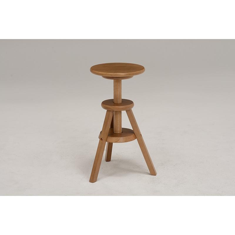 回転スツール 高さ調整 いす イス 高さ調節 回転式 椅子 木製 おしゃれ