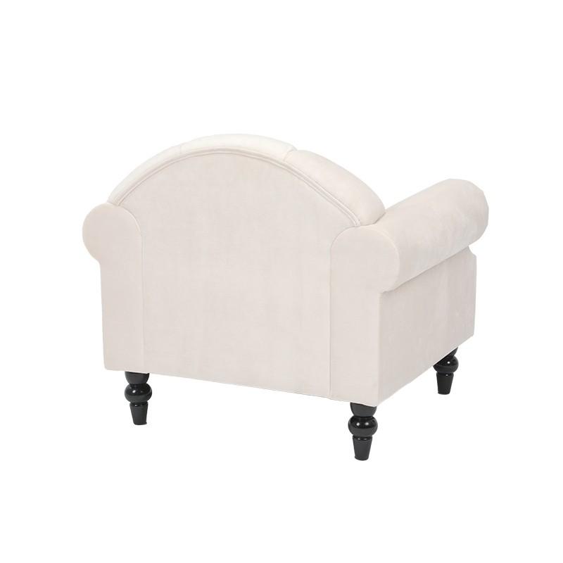 姫系ソファー 1P ホワイト 姫系 家具 ソファ 1人掛け パーソナル