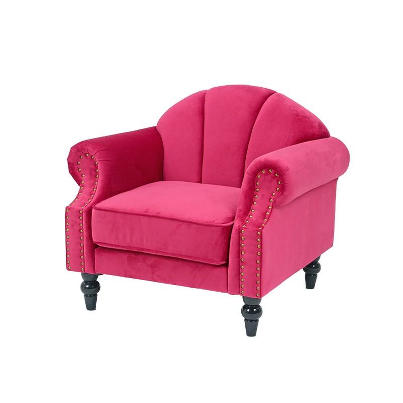 姫系ソファー 1P ピンク 姫系 家具 ソファ 1人掛け パーソナルソファ