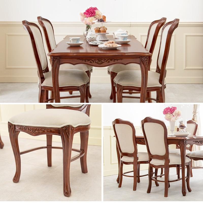 ダイニングチェア 1脚 高級感 彫刻 モダン クラシック 宮殿調 レトロ