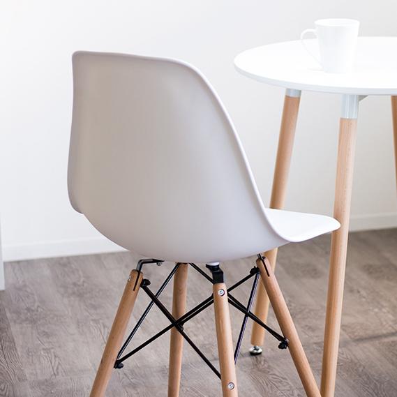 シェルチェア 4脚セット イームズ チェア デザイナーズ 白 黒 赤 緑