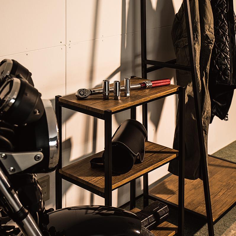 テレビ台 テレビボード 幅50 棚 インダストリアル 収納 ヴィンテージ風