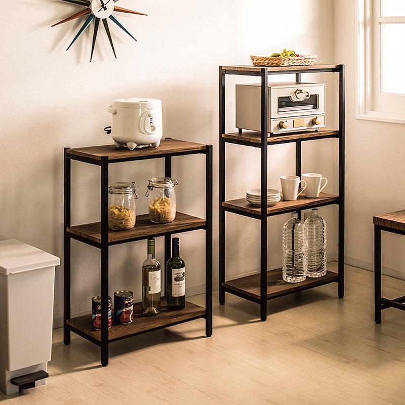 四段ラックオープンラック キッチンラック ラック 幅60 高さ77.5 棚 4