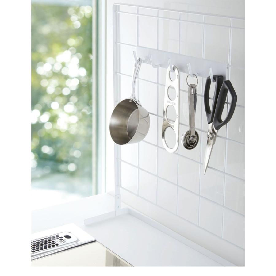 メッシュパネル用フック 5連 キッチン フック 収納 引っ掛け収納 シンクまわり収納 北欧 便利 シンプル キッチン おしゃれ 新生活 日本産