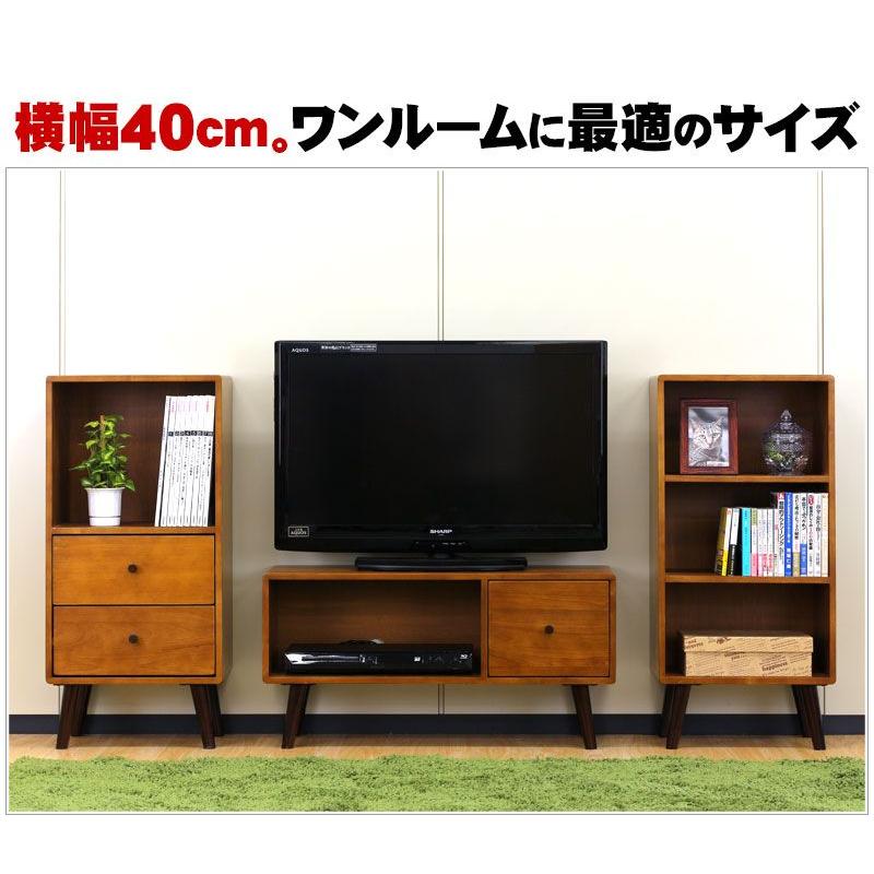 棚ラック多目的天然木引き出し付き