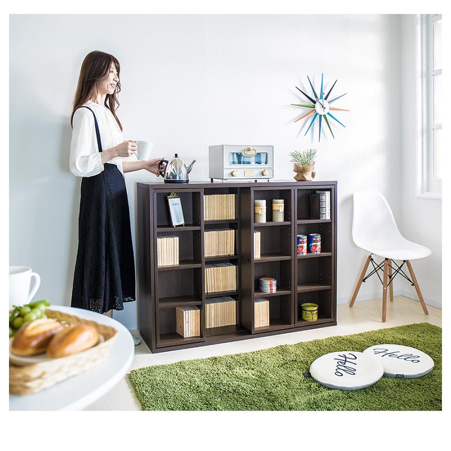 スライド本棚 全段B6 奥深 トリプルスライド 漫画 本棚 大容量