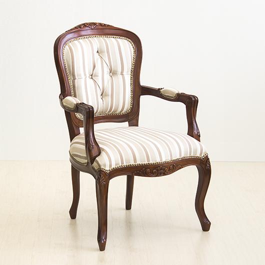 チェア ダイニング 肘付き ヨーロピアン クラシック ロココ調