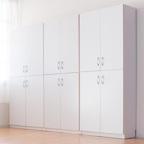 ★引き戸収納本棚・本収納  新品未使用  ホワイト  高さ180cm  匿名配送 本棚 A4 収納 扉付き 書棚 7518 幅75cm 高さ180cm 4ドア 木製 リビング