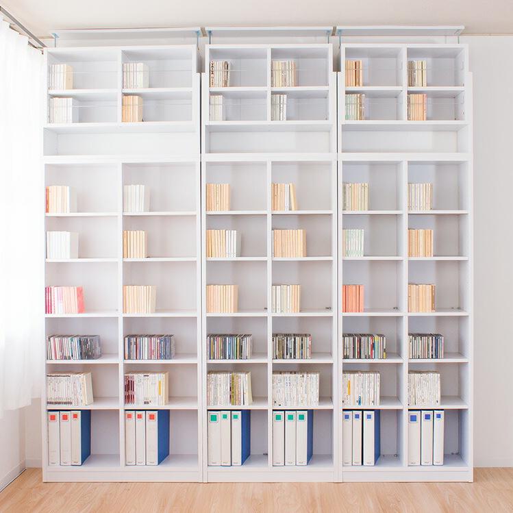 突っ張り壁面収納　シンプル　大容量 楽天市場】【期間限定 P2倍】【動画あり】ウォールシェルフ 天井