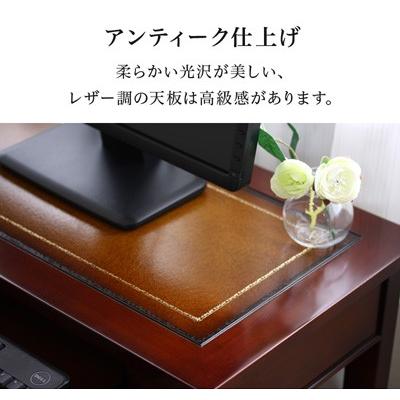 猫足デスク アンティーク調 パソコンデスク 猫脚 デスク 机 幅76 猫足デスク アンティーク調 パソコンデスク 猫脚 デスク 机 幅76