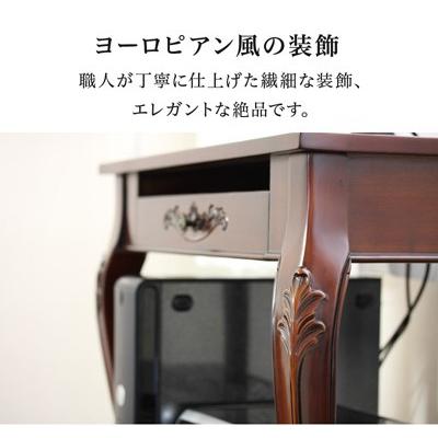 猫足デスク アンティーク調 パソコンデスク 猫脚 デスク 机 幅76 猫足デスク アンティーク調 パソコンデスク 猫脚 デスク 机 幅76