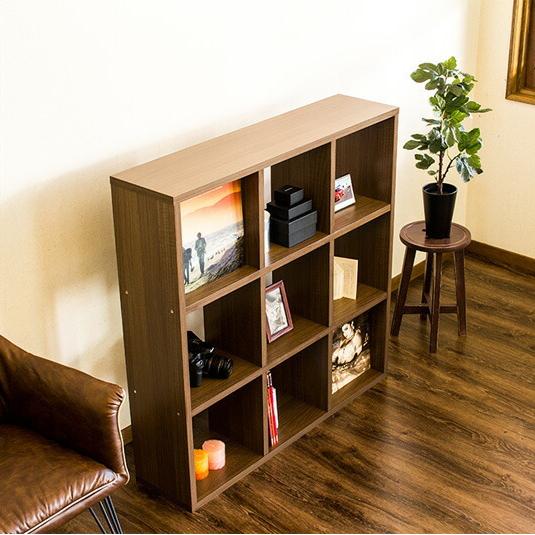 本棚 2台セット ラック シェルフ A4本棚 正方形 LPレコード A4