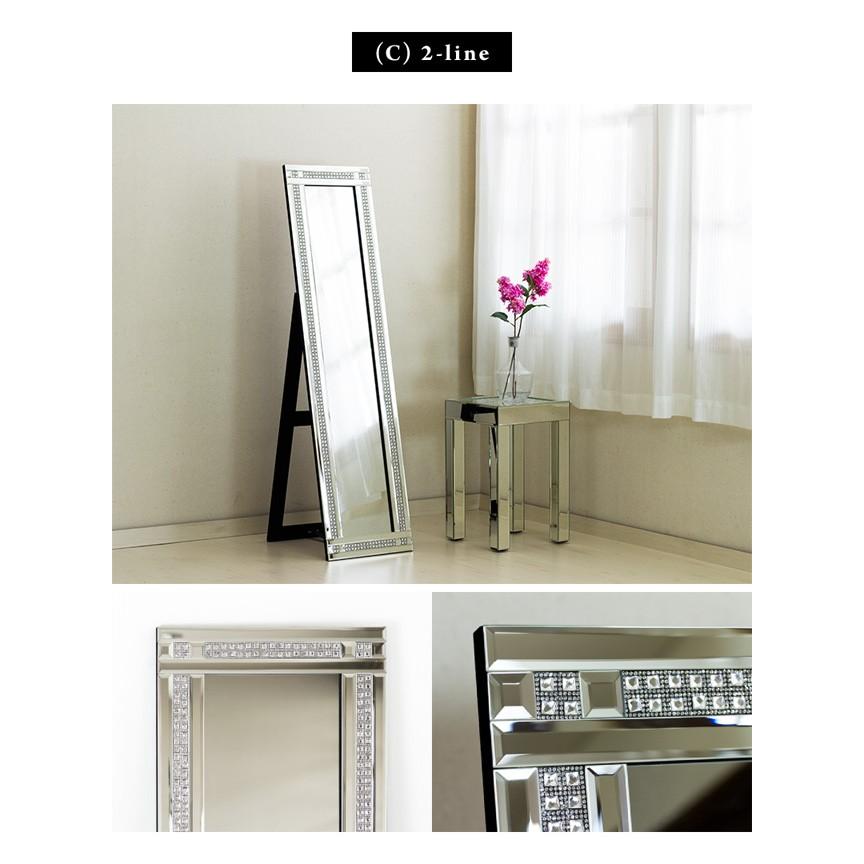 キラキラ♦️クリスタル♦️高級 全身ミラー♦️シルバー♦️送料込 キラキラ♦️クリスタル♦️高級 全身ミラー♦️シルバー♦️送料込