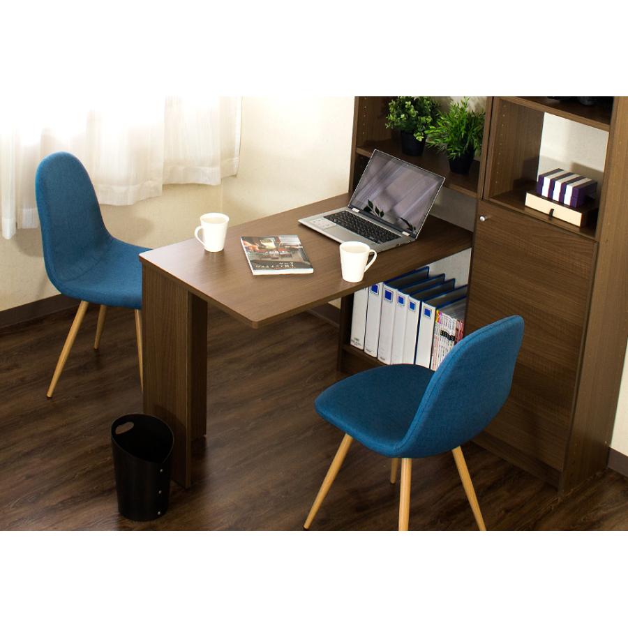 つっぱり耐震デスク 書棚W60 D19 セット オシャレ 薄型 デスク