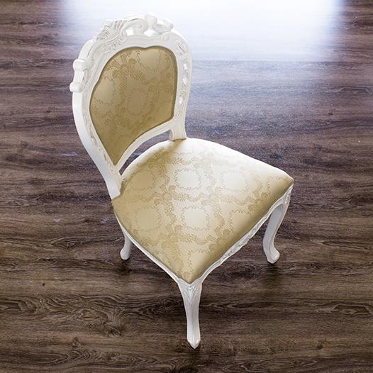 開梱設置 ヨーロピアン ダイニング5点セット アンティーク 白 姫家具