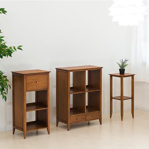 ラック スマホ充電台 チェスト 黄金比 天然木 完成品 無垢材 北欧 仏壇