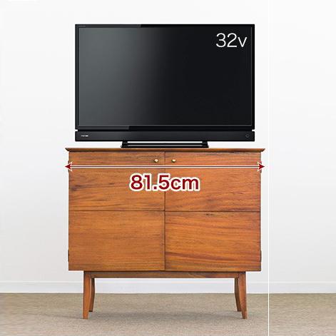 テレビ台 黄金比 天然木 北欧 アンティーク 収納 完成品(脚のみ取付