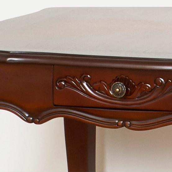 ダイニングテーブル アンティーク調 2人掛け 幅75cm ロココ 猫脚