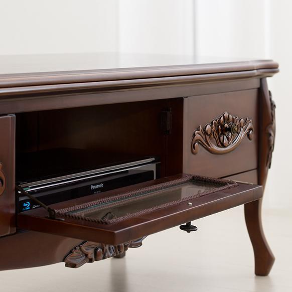 テレビボード アンティーク おしゃれ 130 猫脚 ロココ調 ローボード