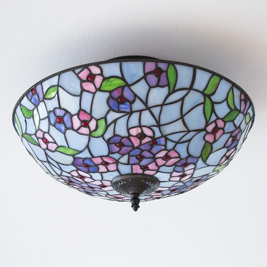 シーリングライト ステンドグラス 照明 パルマ LED電球付き 上品