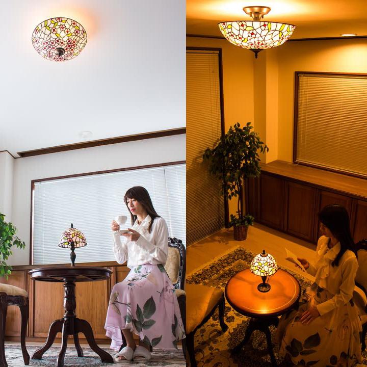 ステンドグラス調 シーリングライト 花柄 天井照明 インテリア wn-jd-xdd-163.jpg