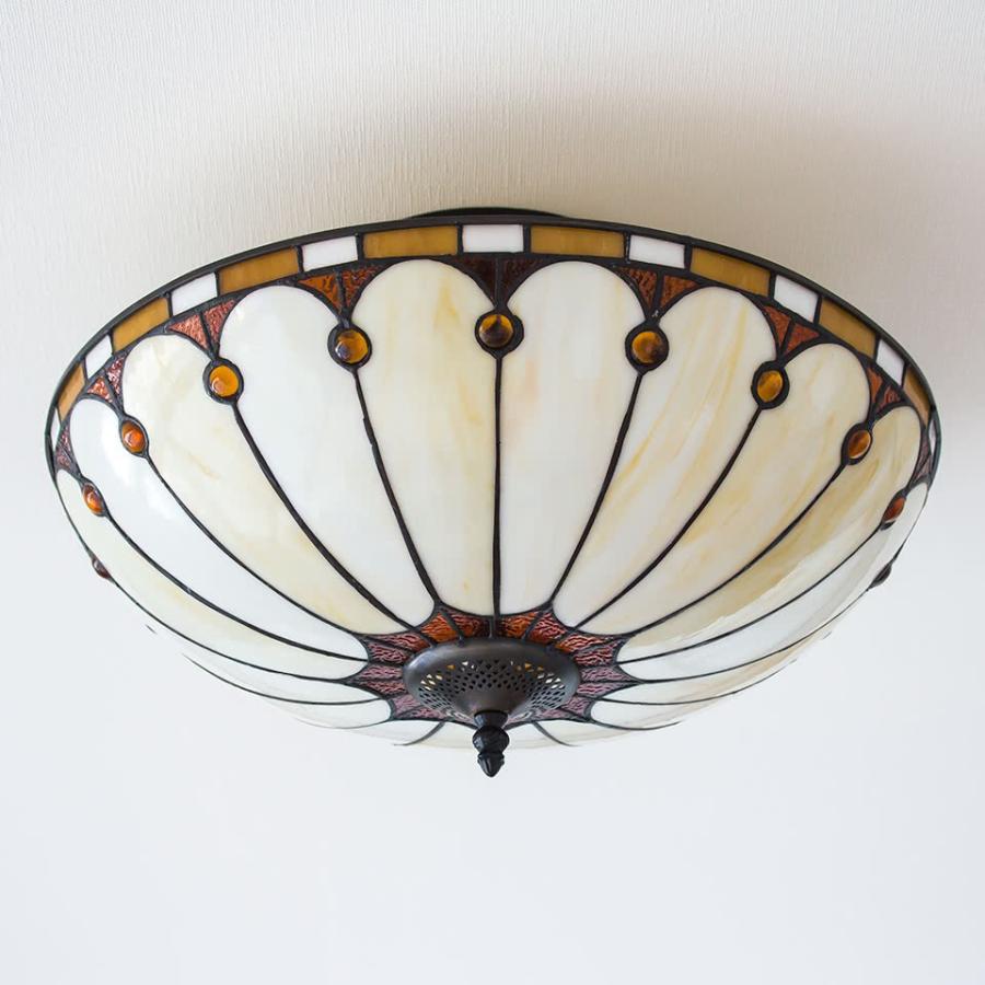 シーリングライト ステンドグラス マーガレット LED電球付き 上品