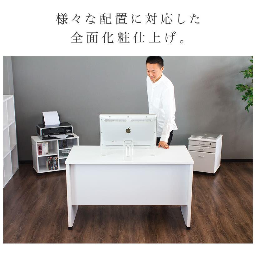 開梱設置 パソコンデスク 幅120 鍵付き 3点セット オフィス 開梱設置 パソコンデスク 幅120 鍵付き 3点セット オフィス