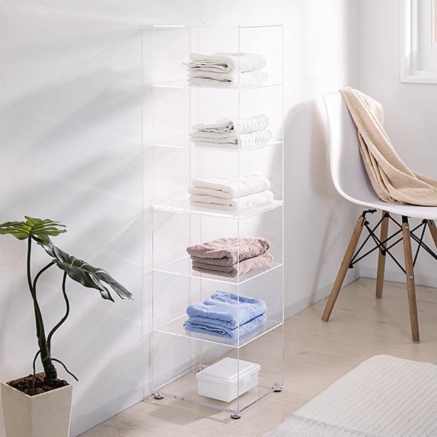 シューズラック 奥深タイプ 2個組 アクリルラック クリアラック