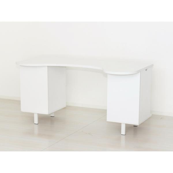 ネイルデスク W1400 机 デスク 対面式 ネイル専用 白 傷に強い ネイル