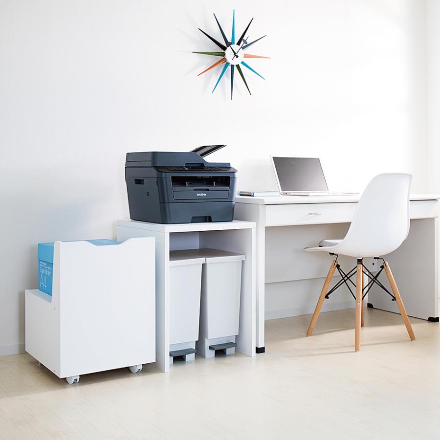 プリンター台 キャスター付 机下 幅50cm 奥行50cm 対応 A3対応 平台車 ホームキャリー 収納 移動 運搬 押し入れ収納 家庭用 業務用 キャリーカート プリンターラック プリンターワゴン 取っ手付き オフィス シンプル コンパクト おしゃれ 希望者のみラッピング無料