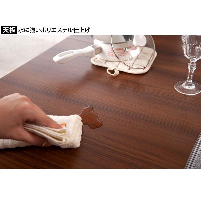 キッチンカウンター 拡張式 テーブル 120 幅約119.5cm カウンターテーブル 幅120 高さ70 バタフライ Rabat ラバット 日本製 完成品_7