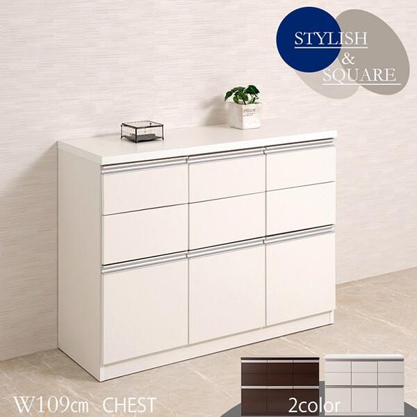 新発 キャビネット 幅109cm 白 茶 ロータイプ 引き出し 書庫 オフィス 日本製 完成品 在庫一掃 Www Thedailyspud Com