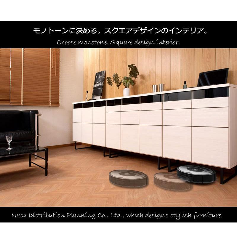 SALE！キャビネット サイドボード幅101cm収納 オシャレ WHITE