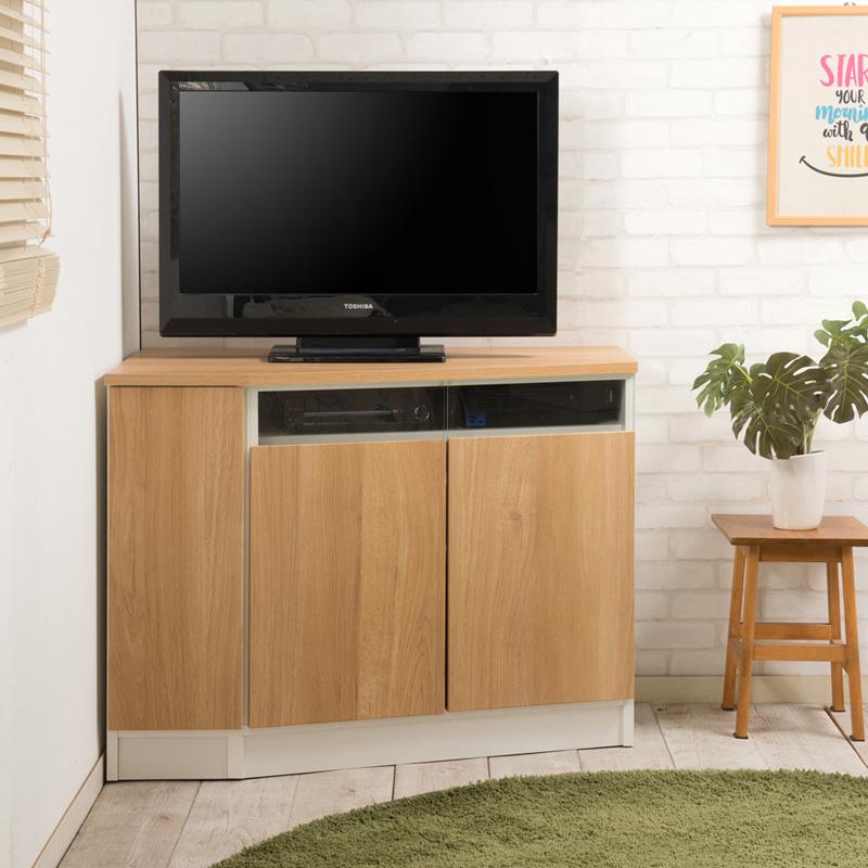 テレビボード 幅99.5 約幅100cm 左壁付け 完成品 リビングダイニング