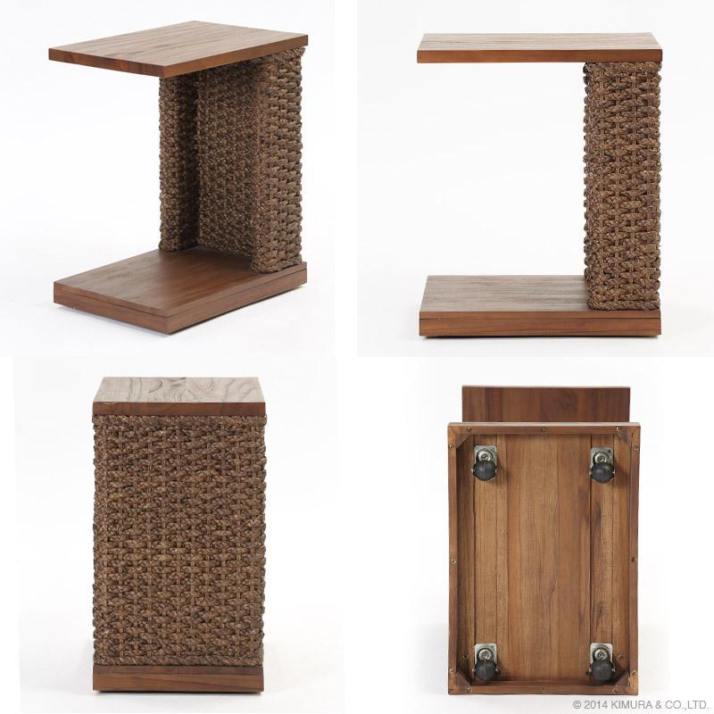 直営店☆ブランド登録なし☆サイドテーブル サイドワゴンテーブル ソーシャルディスタンス 組立不要 家具 インテリア テーブル ワゴン コーヒー サイド ナイト リビング 寝室 チーク