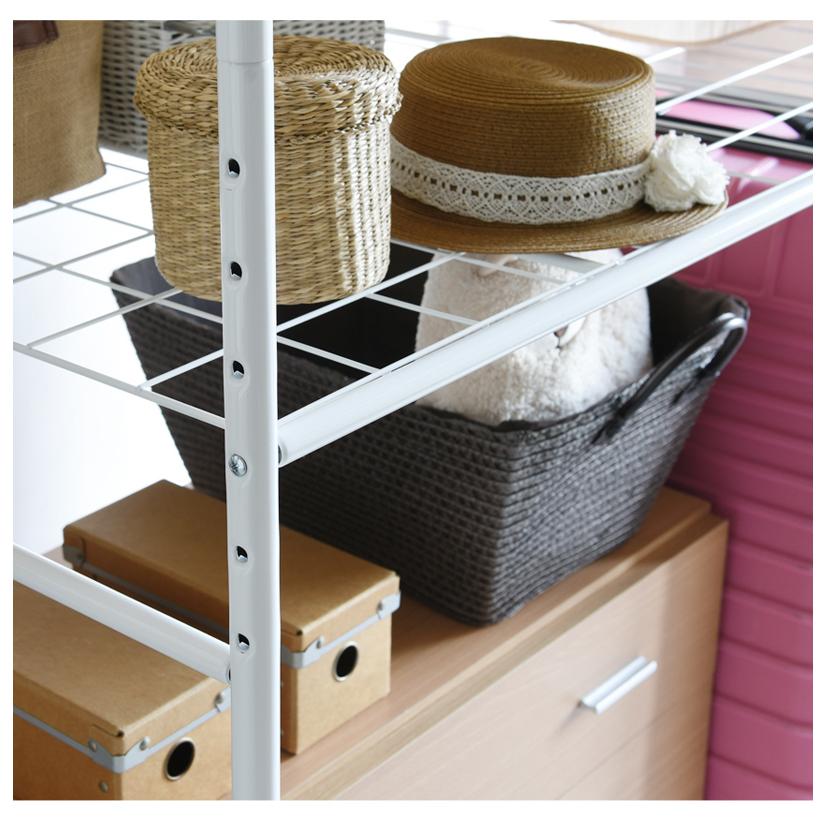 布団ラック 収納 幅117.5cm 120 衣類収納 スチール 収納棚 下段ラック