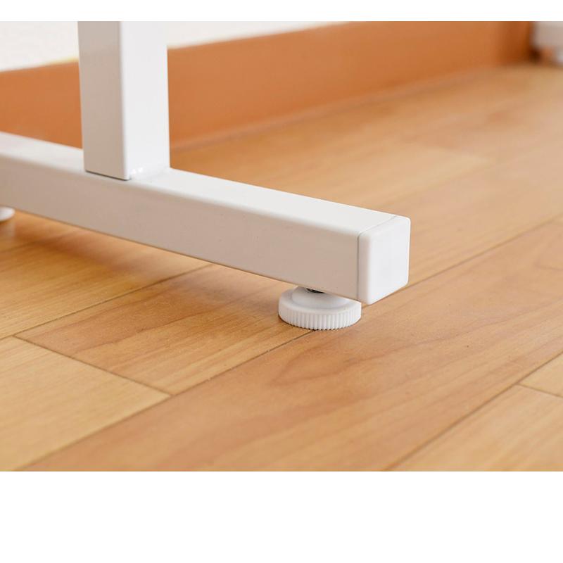 ハンガーラック 幅72.5cm 突っ張り 大容量 ホワイト 収納 シンプル