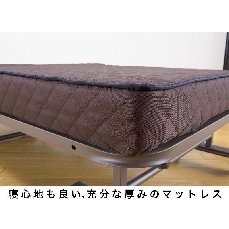 折りたたみ式 リクライニングベッド (シングル) 幅94 全長209