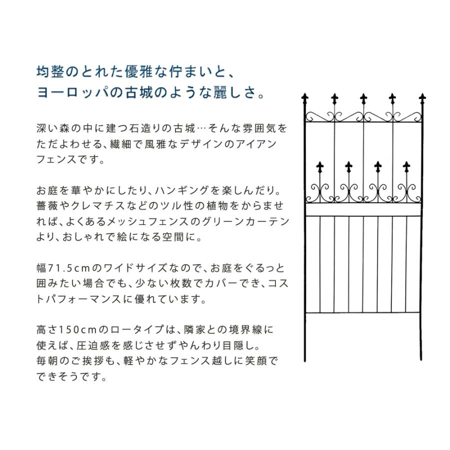 オールドシャトーフェンス150 ロータイプ 2枚組 OC002L-2P 送料無料